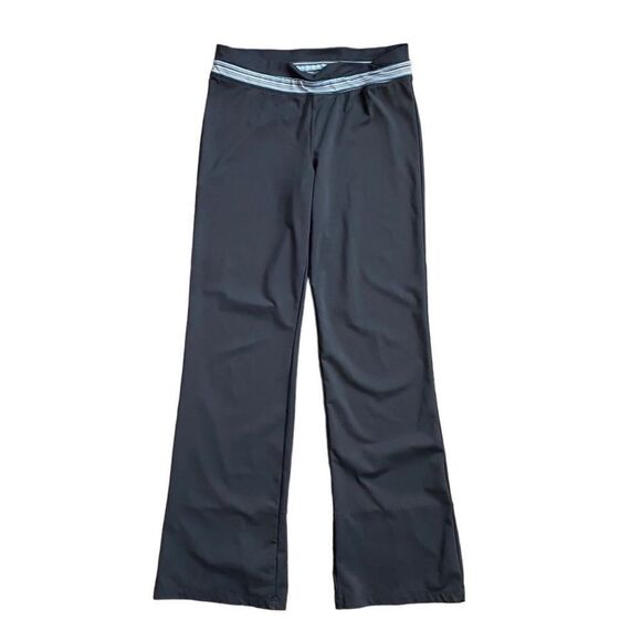 Champion Split Hem Mid-Rise Gray & Blue Bootcut Athleisure Pants Size Medium - Picture 1 of 10